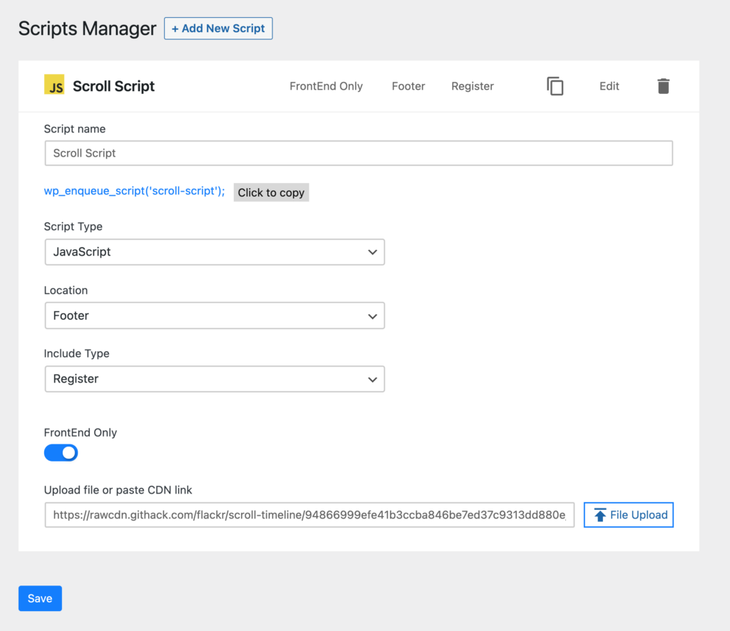 Scripts Manager by dPlugins