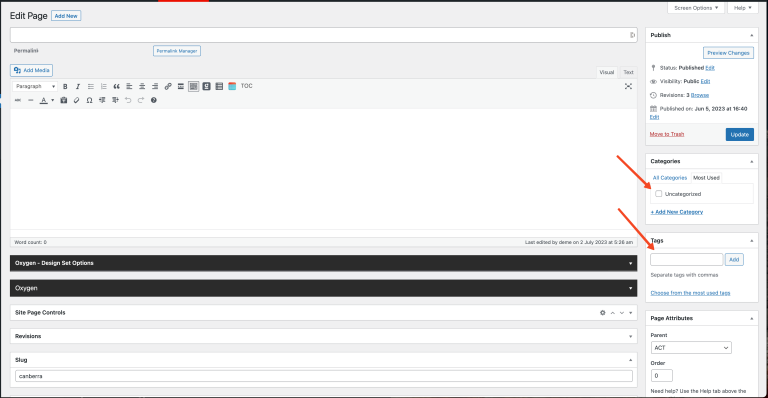 how-to-add-categories-and-tags-for-wordpress-pages