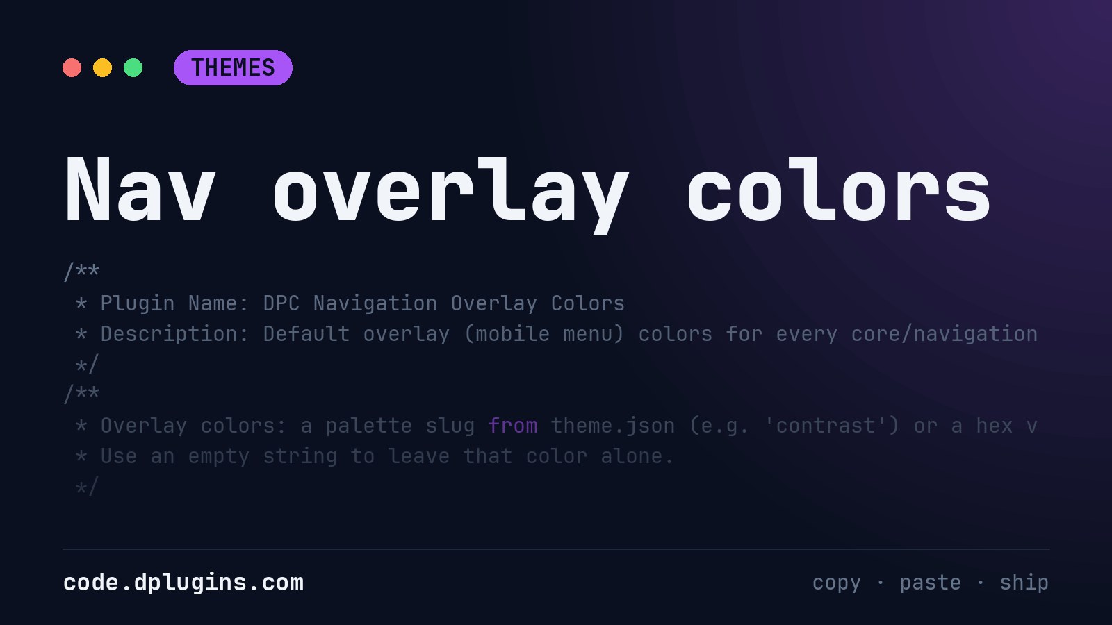 Change the Navigation Overlay Menu Background in WordPress